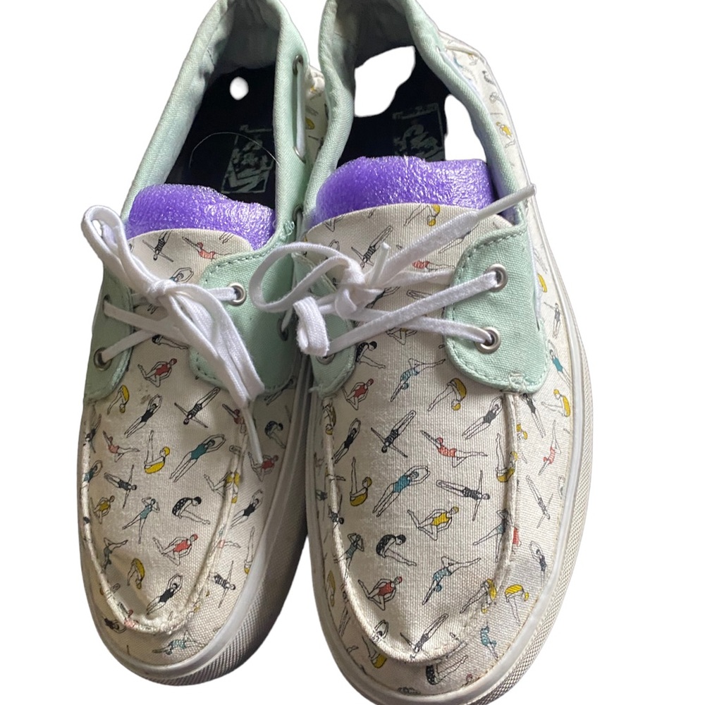 Vans swim/diver canvas boat shoes, vgc